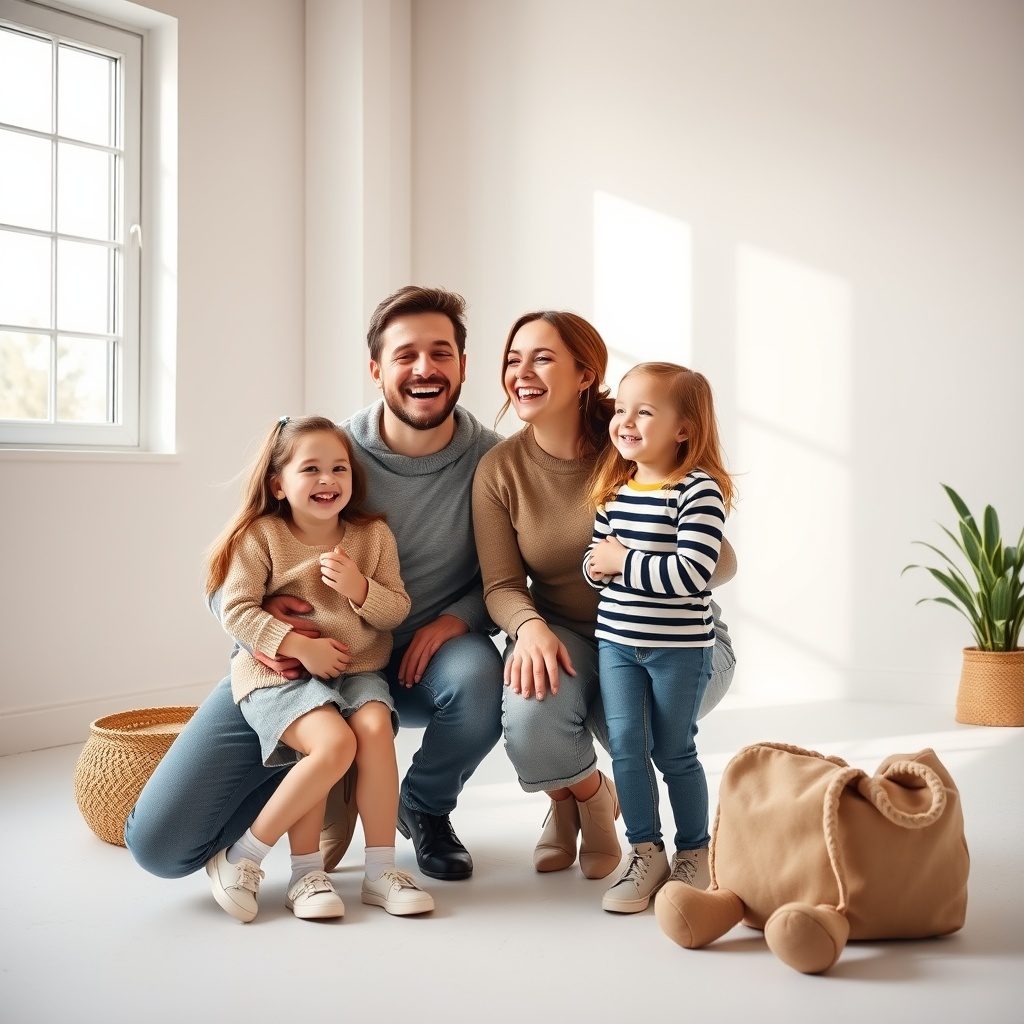 Outdoor family portrait session