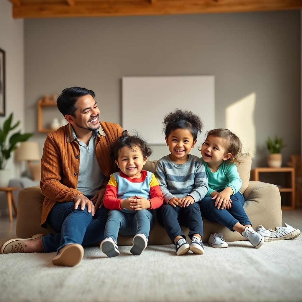 A joyful family portrait session