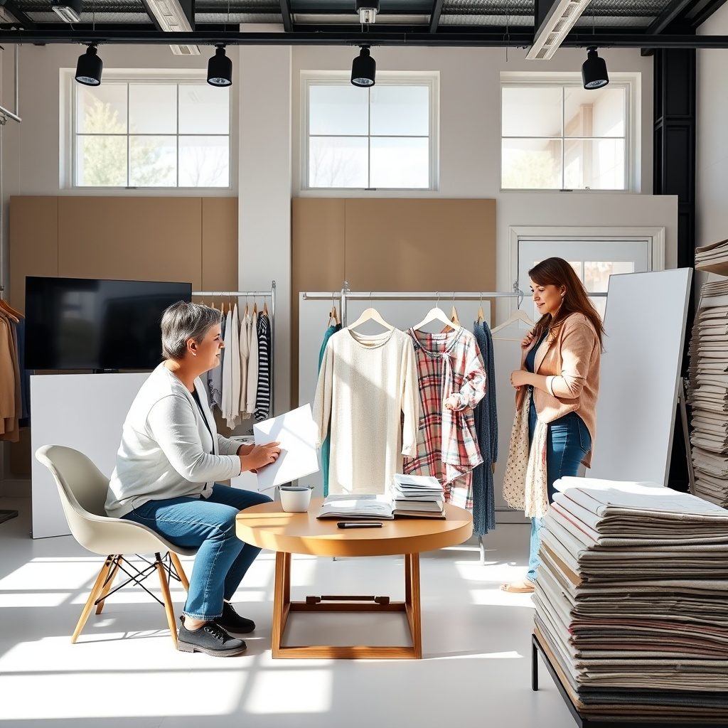 Clothing consultation for family photos